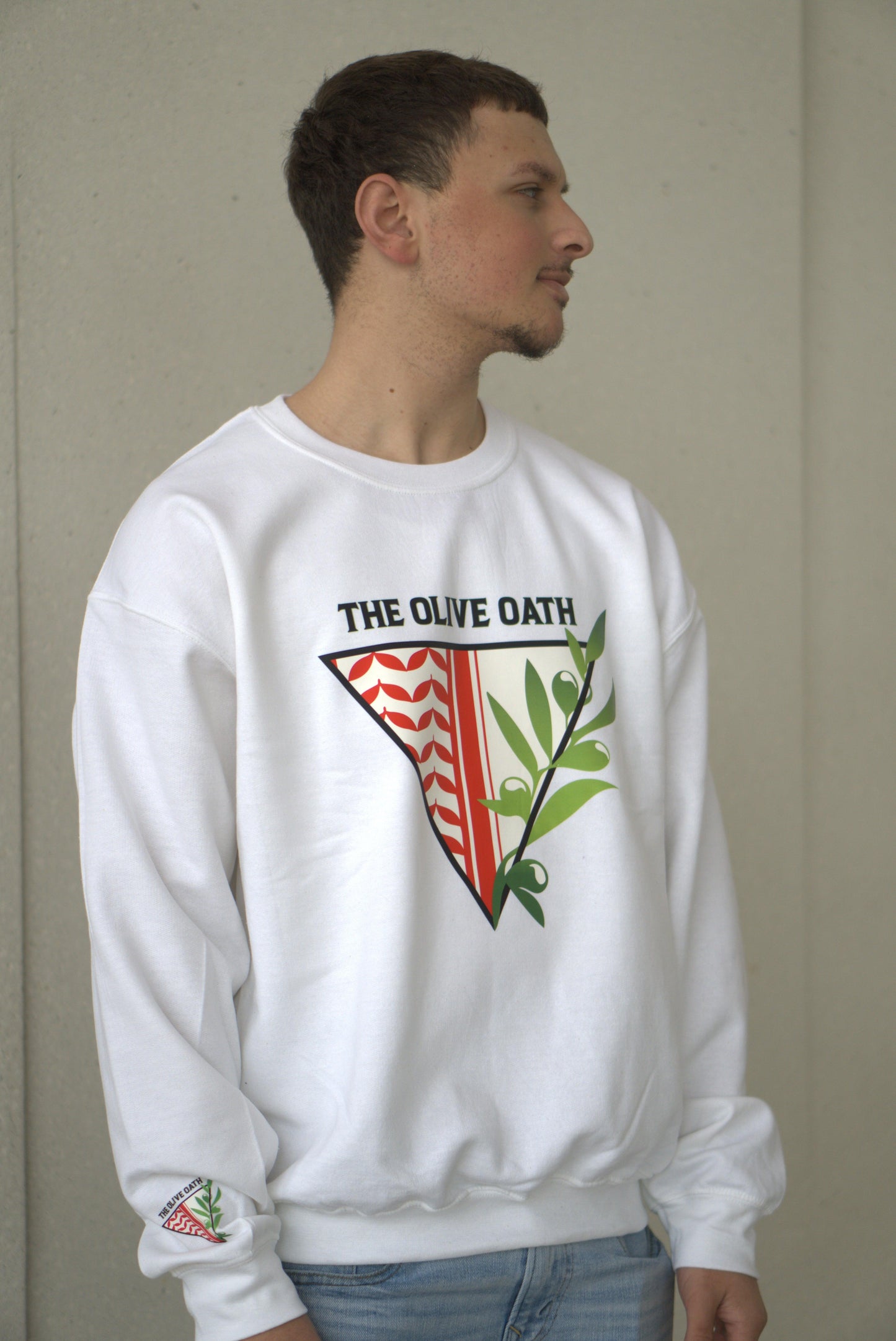 The Olive Oath - Triangle Design Sweatshirt - The Olive Oath