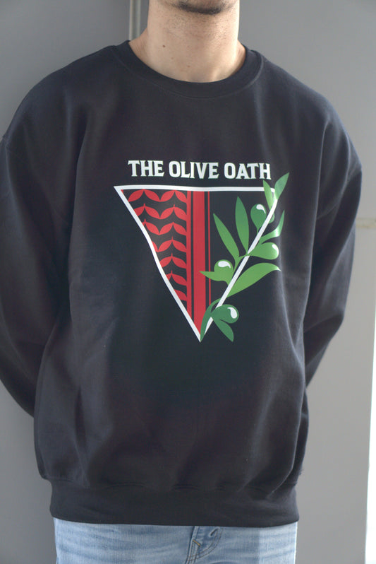 The Olive Oath - Triangle Design Black Sweatshirt - The Olive Oath