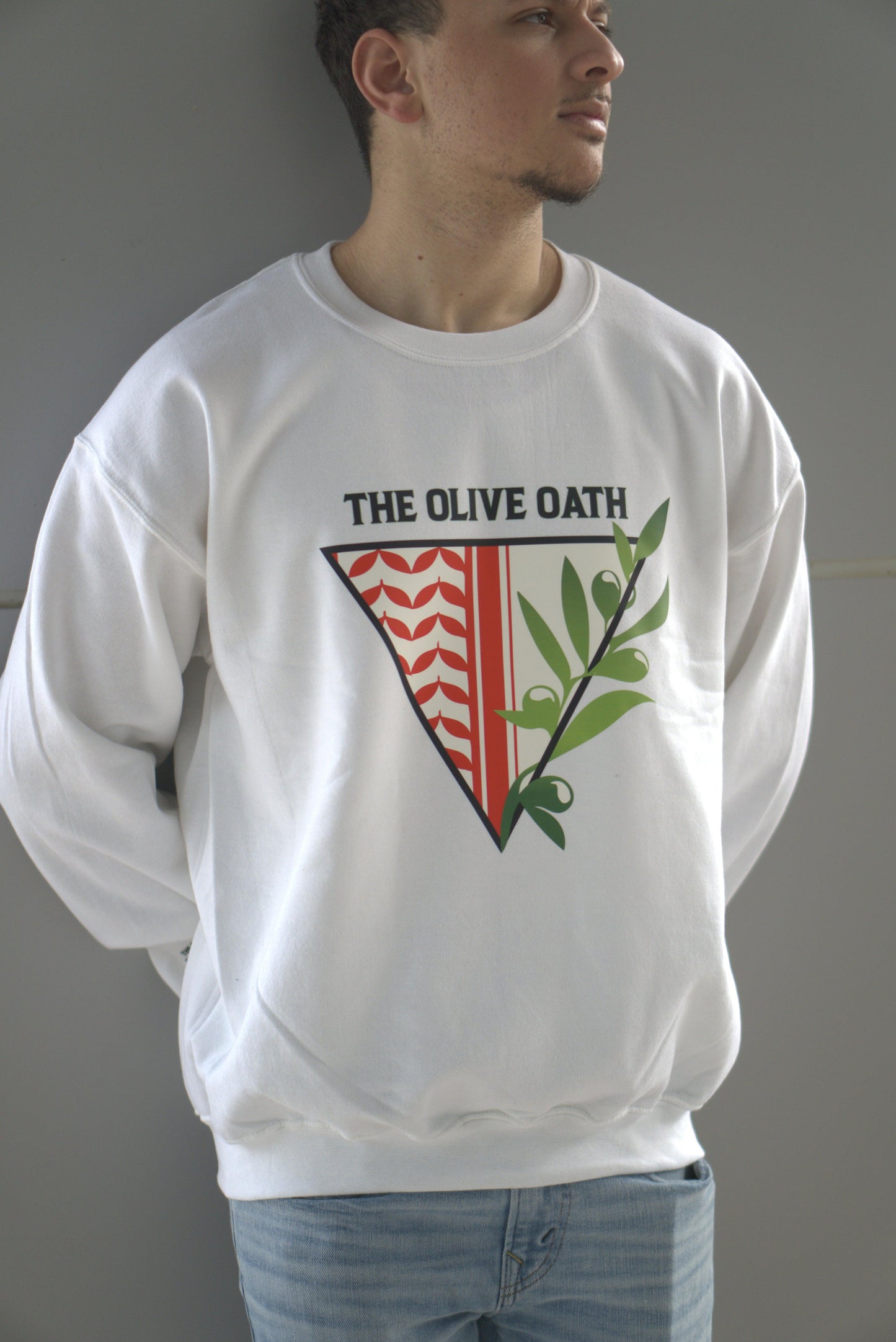 The Olive Oath - Triangle Design Sweatshirt - The Olive Oath